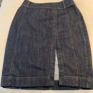 White House Black Market Denim Skirt